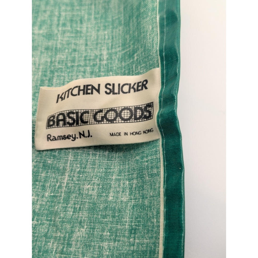 VTG 1965 Snoopy Peanuts Apron Woodstock Medium Rare If You Please PVC Green - Picture 7 of 7